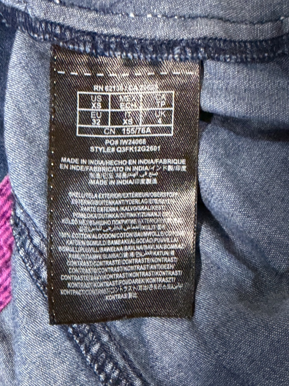 Guess Denim Shirt Dress Size XS - Picture 4 of 4